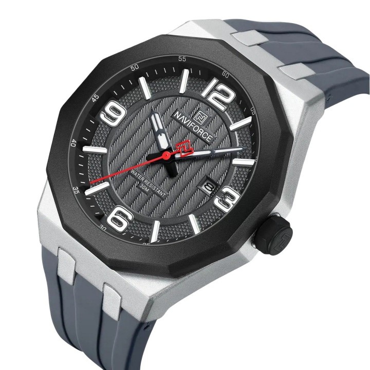 Reloj Naviforce Original Nf8079 Analogo Hombre + Estuche