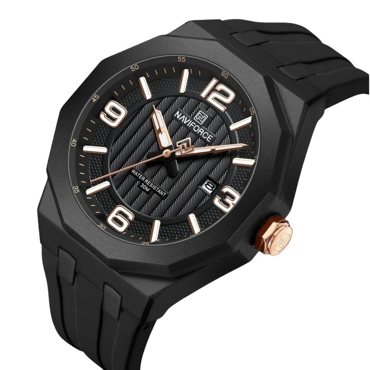 Reloj Naviforce Original Nf8079 Analogo Hombre + Estuche