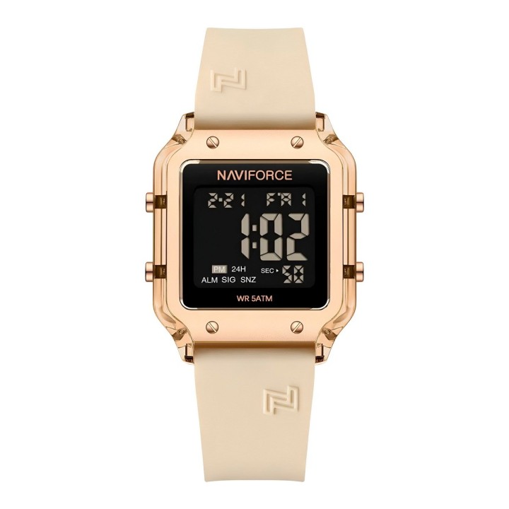 Reloj Naviforce Original Nf6105 Digital Mujer + Estuche