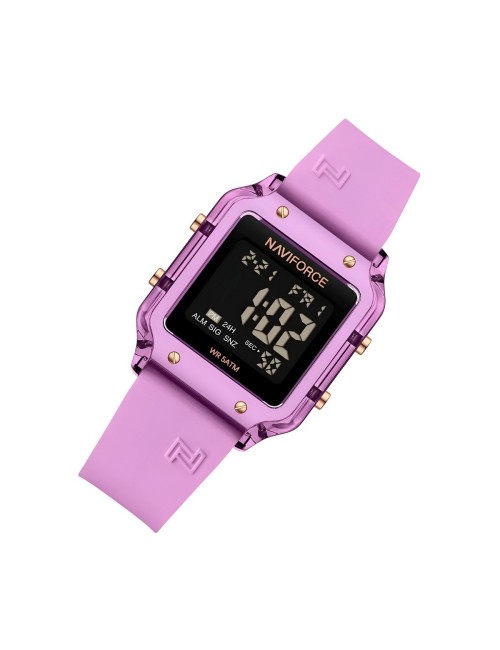 Reloj Naviforce Original Nf6105 Digital Mujer + Estuche