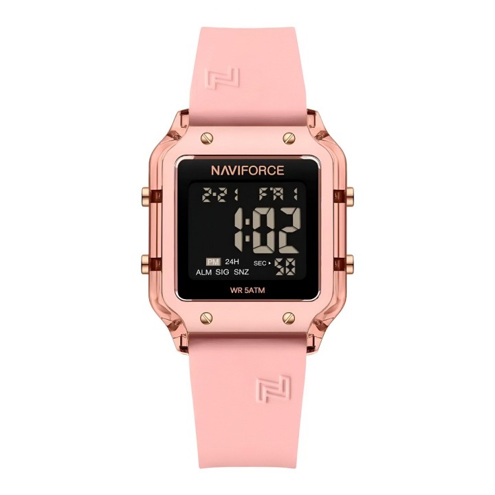 Reloj Naviforce Original Nf6105 Digital Mujer + Estuche