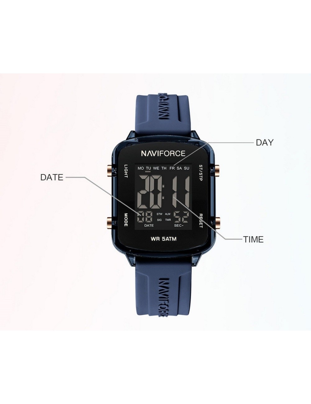 Reloj Naviforce Original Nf7120 Digital Mujer + Estuche