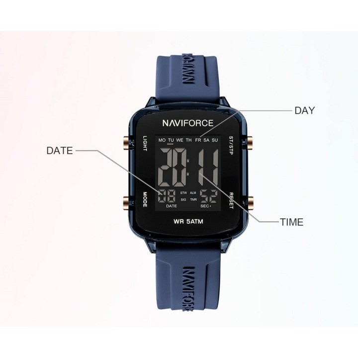 Reloj Naviforce Original Nf7120 Digital Mujer + Estuche