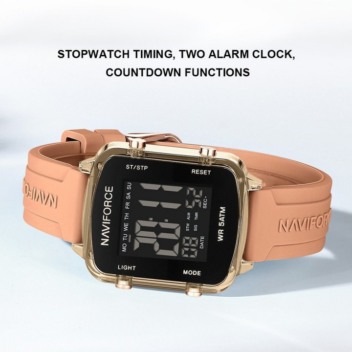 Reloj Naviforce Original Nf7120 Digital Mujer + Estuche