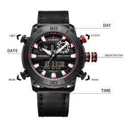 Reloj Naviforce Original Nf9235 Analogo Hombre + Estuche