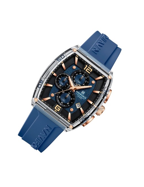 Reloj Naviforce Original Nf6101 Analogo Hombre + Estuche