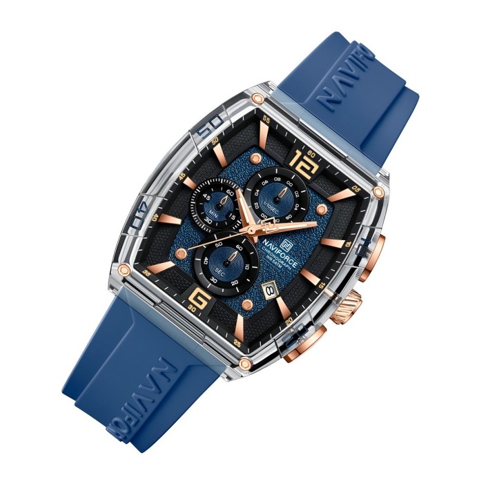 Reloj Naviforce Original Nf6101 Analogo Hombre + Estuche