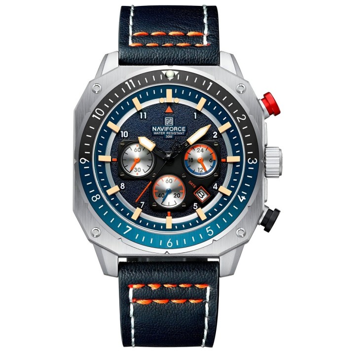 Reloj Naviforce Original Nf8057 Analogo Hombre + Estuche