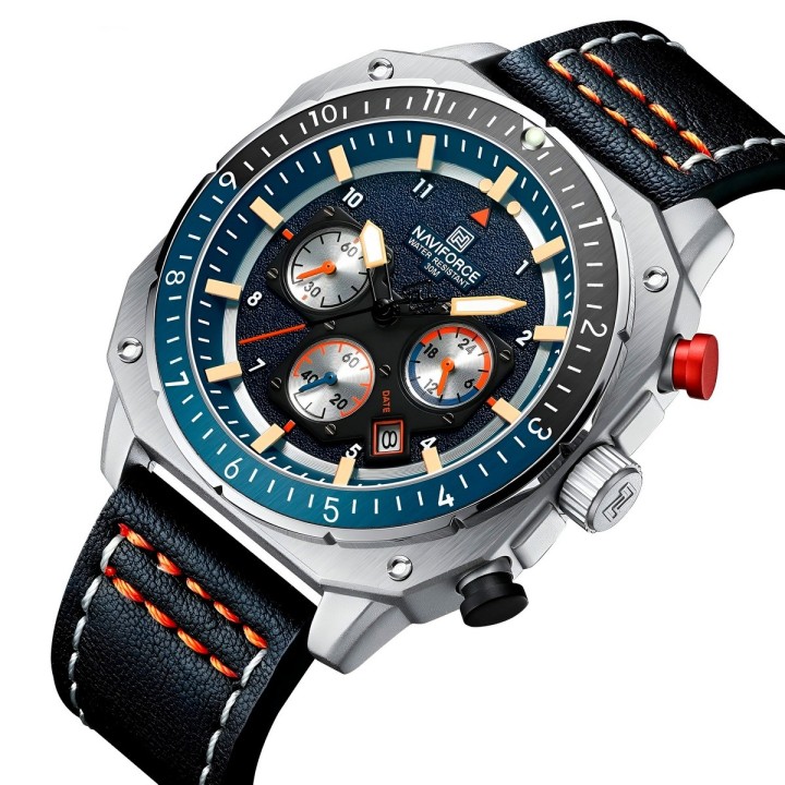 Reloj Naviforce Original Nf8057 Analogo Hombre + Estuche