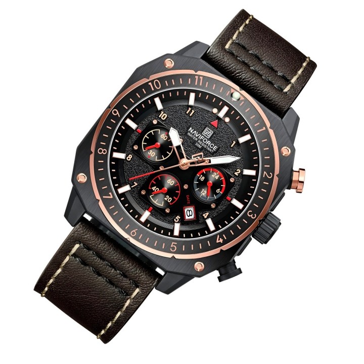 Reloj Naviforce Original Nf8057 Analogo Hombre + Estuche