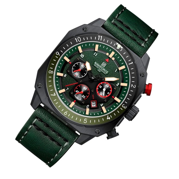 Reloj Naviforce Original Nf8057 Analogo Hombre + Estuche