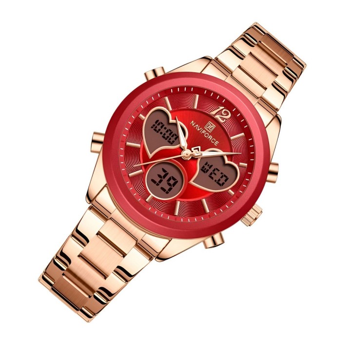 Reloj Naviforce Original Nf5045 Digital Mujer + Estuche