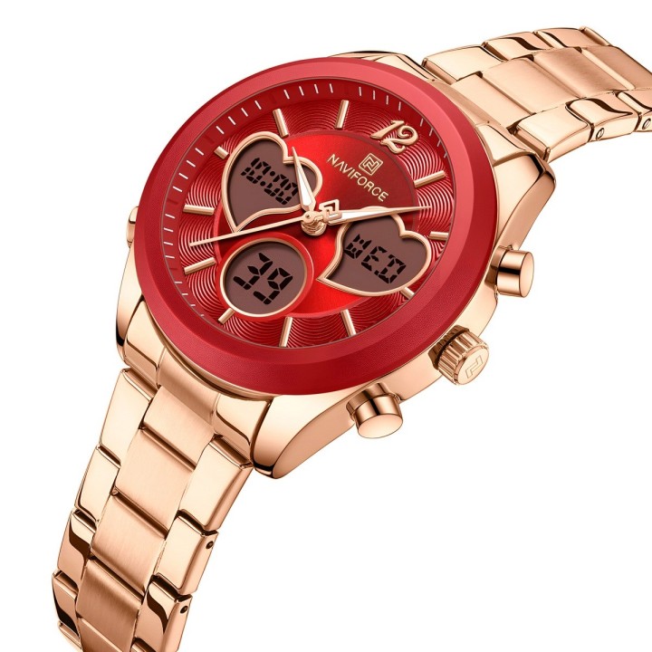Reloj Naviforce Original Nf5045 Digital Mujer + Estuche