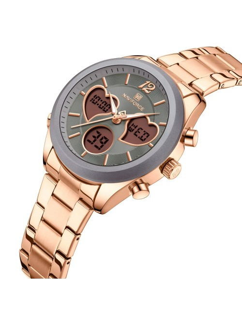Reloj Naviforce Original Nf5045 Digital Mujer + Estuche