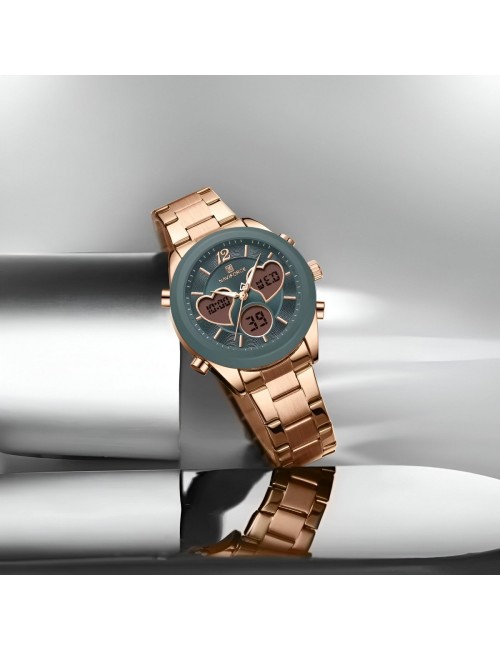 Reloj Naviforce Original Nf5045 Digital Mujer + Estuche