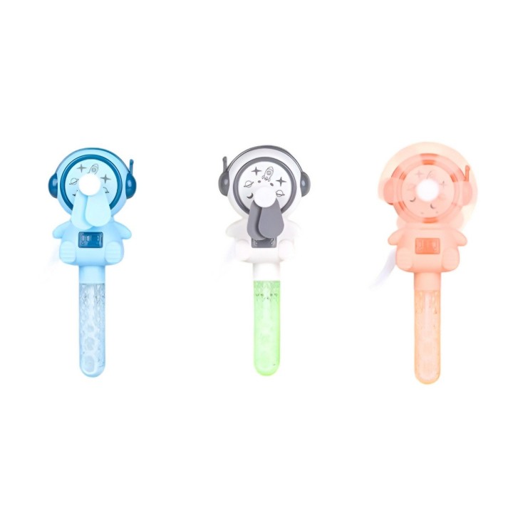 Burbujero Astronauta Ventilador Portatil Set X 3 Unidades