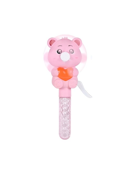 Burbujero Oso Corazon Ventilador Portatil Set X 3 Unidades