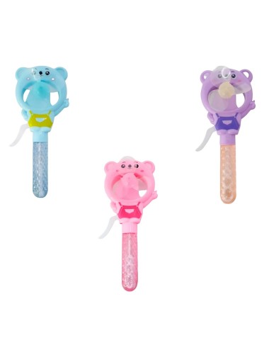 Burbujero Oso Osito Ventilador Portatil Set X 3 Unidades