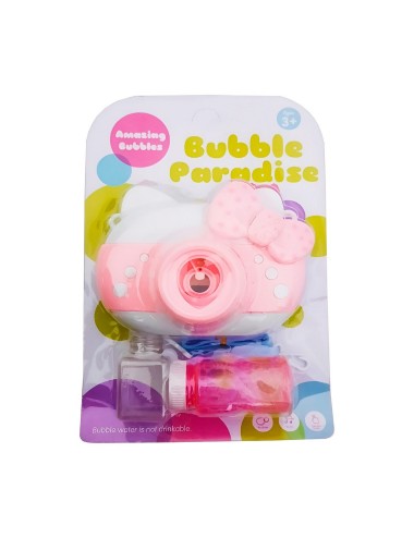 Camara Gata Burbujera Niñas + Liquido Burbujero