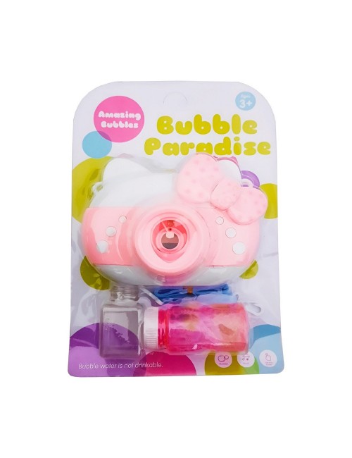 Camara Gata Burbujera Niñas + Liquido Burbujero