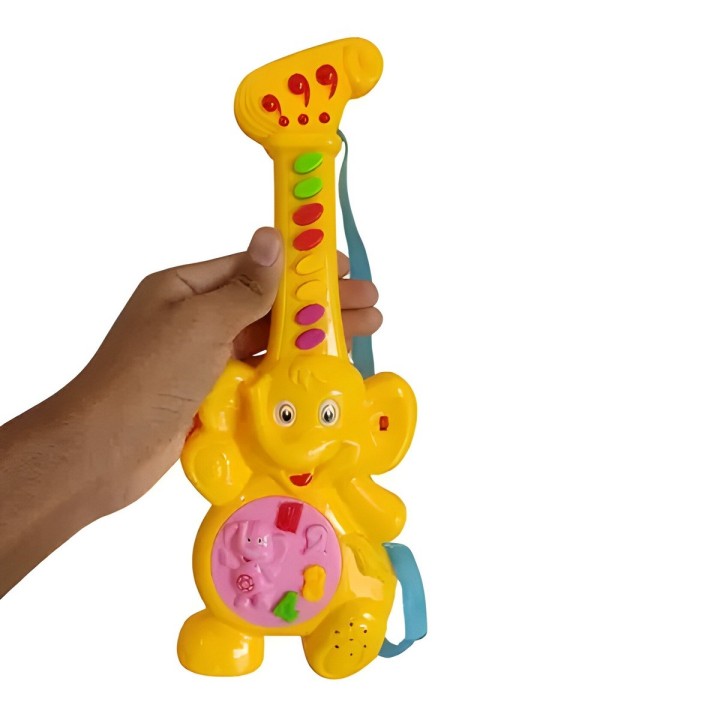 Guitarra Elefante Juguete Interactivo Sonidos + Bateria
