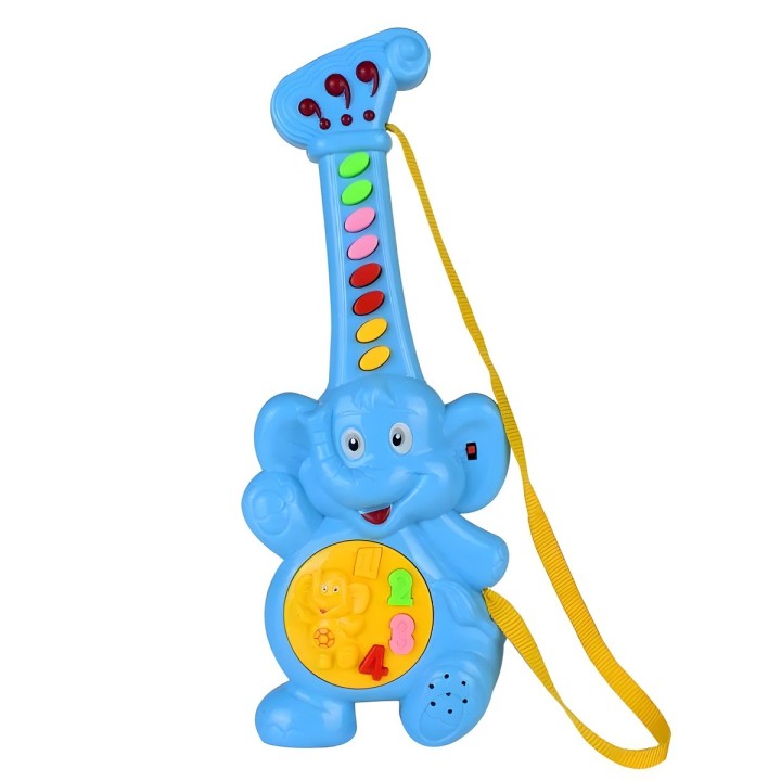 Guitarra Elefante Juguete Interactivo Sonidos + Bateria