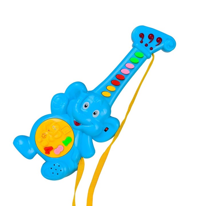 Guitarra Elefante Juguete Interactivo Sonidos + Bateria