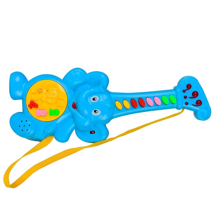 Guitarra Elefante Juguete Interactivo Sonidos + Bateria