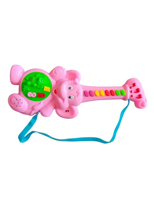 Guitarra Elefante Juguete Interactivo Sonidos + Bateria