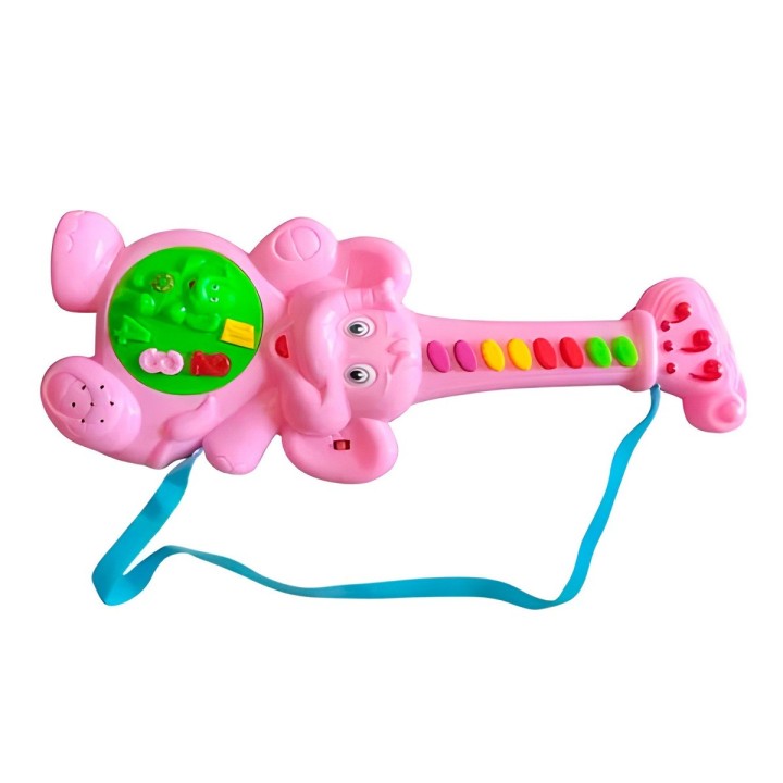 Guitarra Elefante Juguete Interactivo Sonidos + Bateria