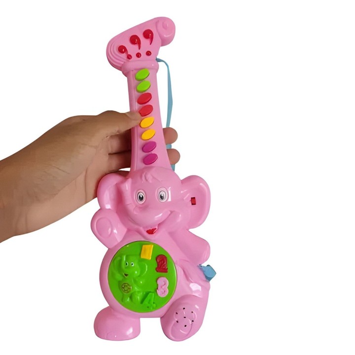 Guitarra Elefante Juguete Interactivo Sonidos + Bateria