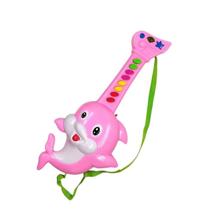 Guitarra Tiburon Juguete Interactivo Sonidos + Bateria