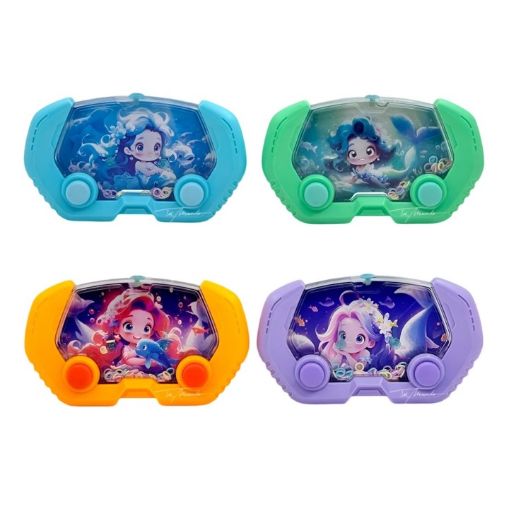 Juguete Anillos Diseño Atari De Agua Sirena Mundo Marino X 4