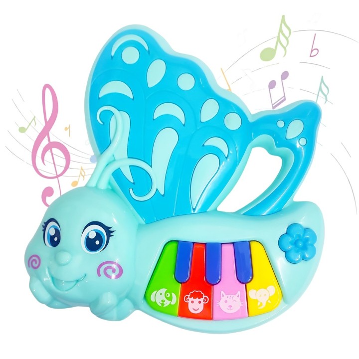 Piano Musical Mariposa Bebe Aprendizaje Didactico + Bateria