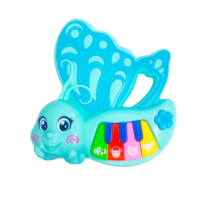 Piano Musical Mariposa Bebe Aprendizaje Didactico + Bateria