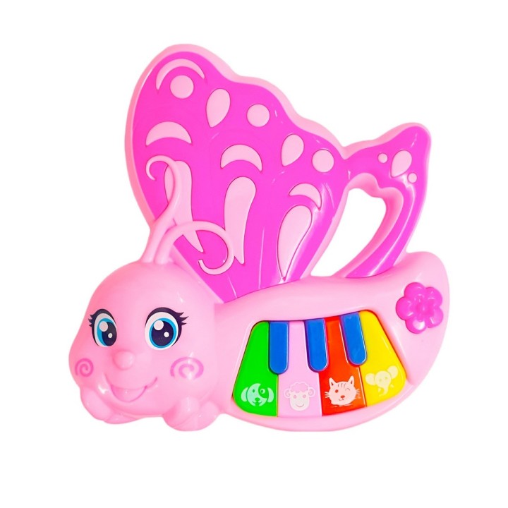 Piano Musical Mariposa Bebe Aprendizaje Didactico + Bateria