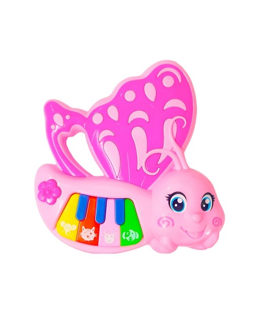 Piano Musical Mariposa Bebe Aprendizaje Didactico + Bateria
