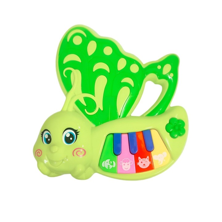 Piano Musical Mariposa Bebe Aprendizaje Didactico + Bateria