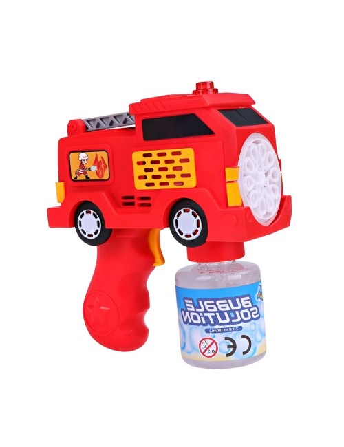 Pistola Burbujero Camion Bomberos + Liquido Burbujas