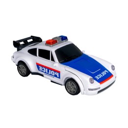 Robot Carro Policia Transformers Juguete Luces + Bateria