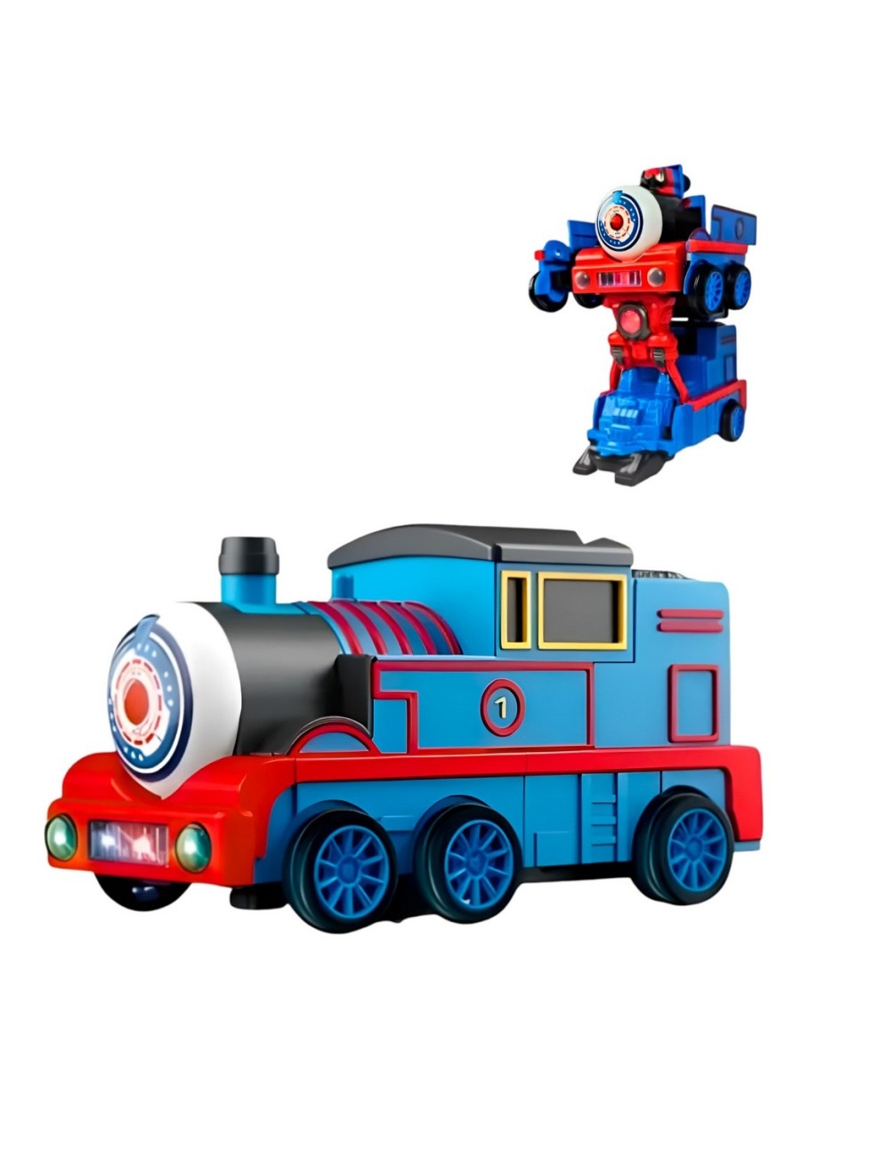 Tren Robot Carro Transformers Juguete Luces Sonido+ Bateria