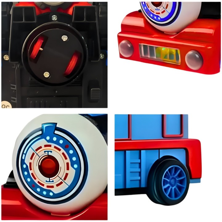 Tren Robot Carro Transformers Juguete Luces Sonido+ Bateria