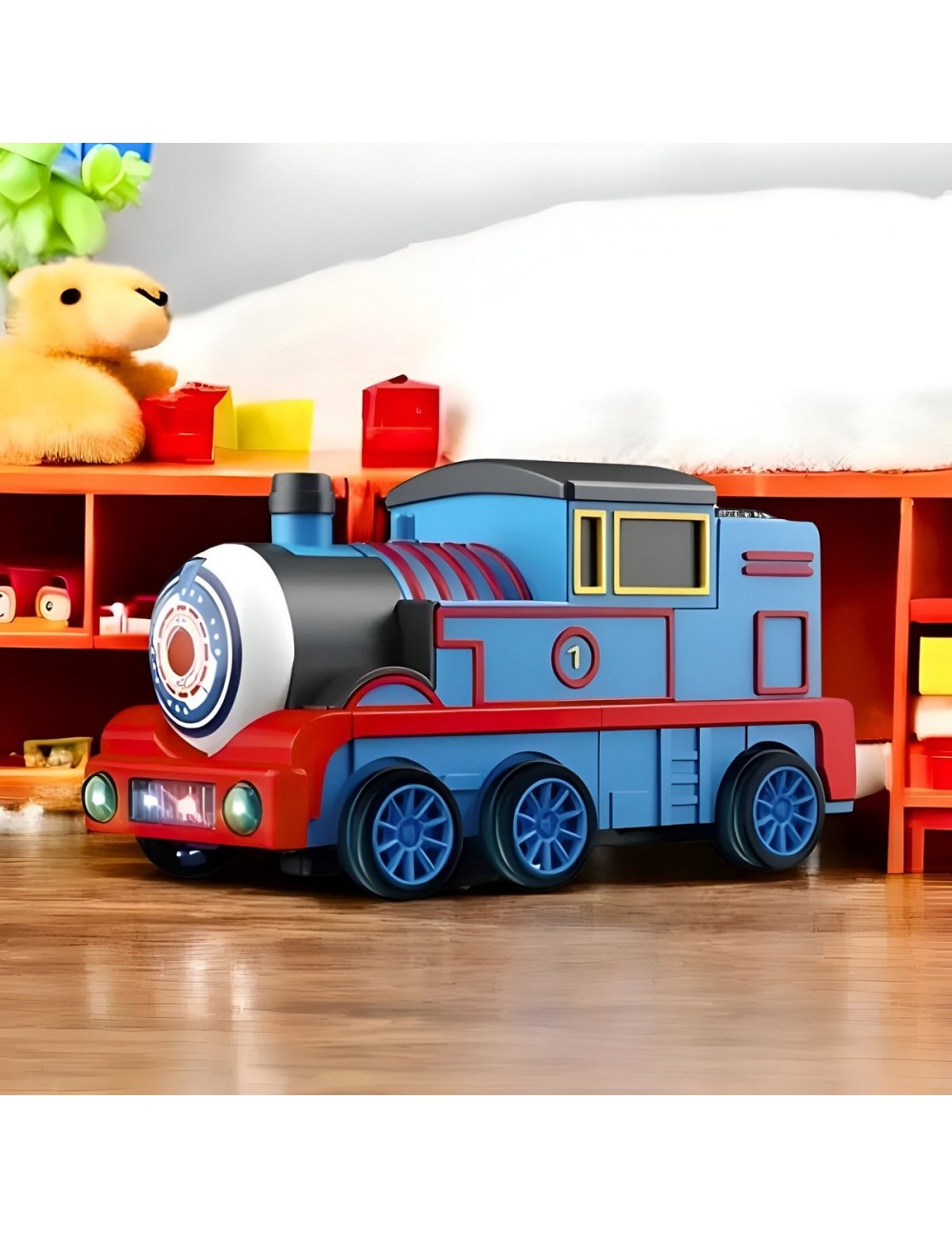 Tren Robot Carro Transformers Juguete Luces Sonido+ Bateria