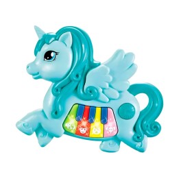 Piano Musical Unicornio Bebe Aprendizaje Didactico + Bateria