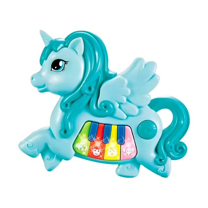 Piano Musical Unicornio Bebe Aprendizaje Didactico + Bateria