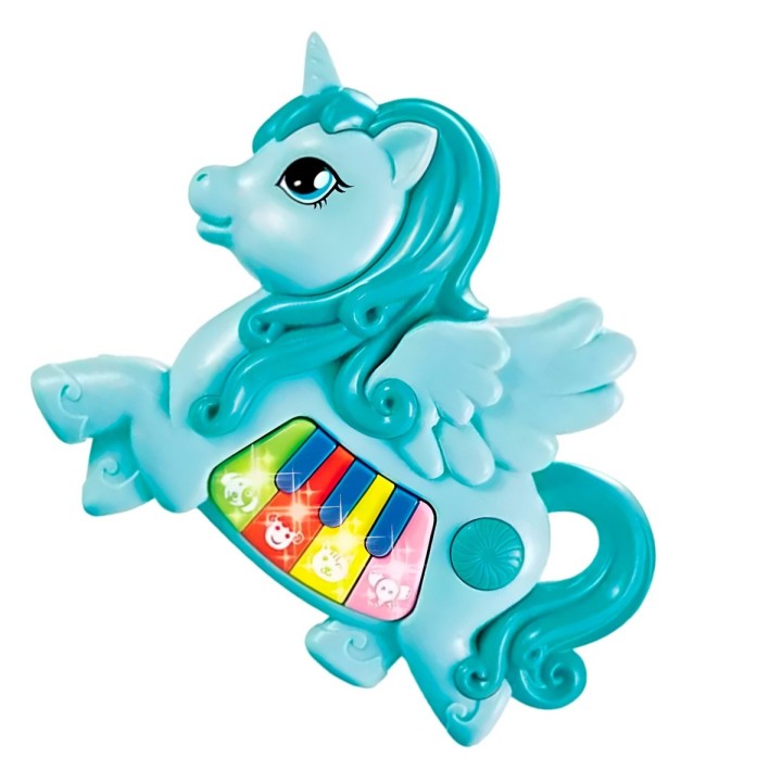 Piano Musical Unicornio Bebe Aprendizaje Didactico + Bateria