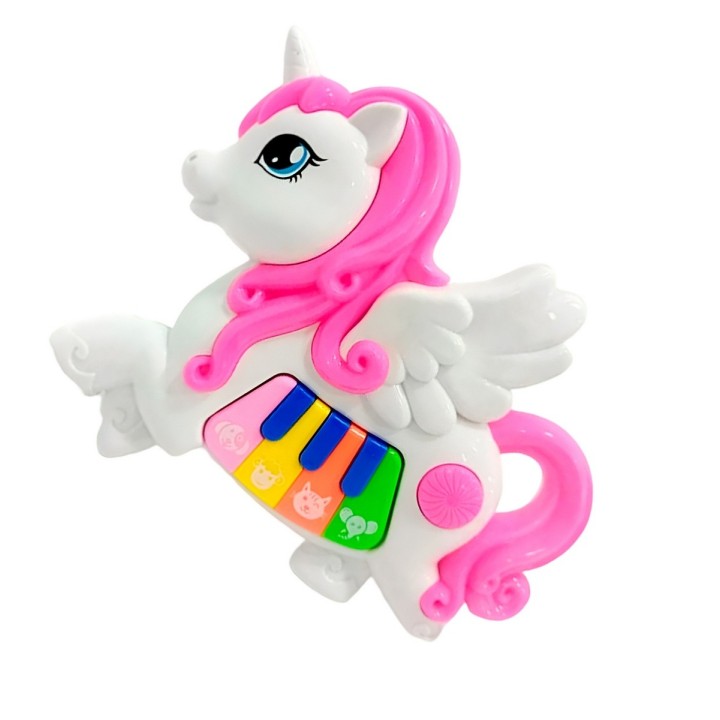 Piano Musical Unicornio Bebe Aprendizaje Didactico + Bateria