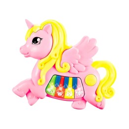 Piano Musical Unicornio Bebe Aprendizaje Didactico + Bateria