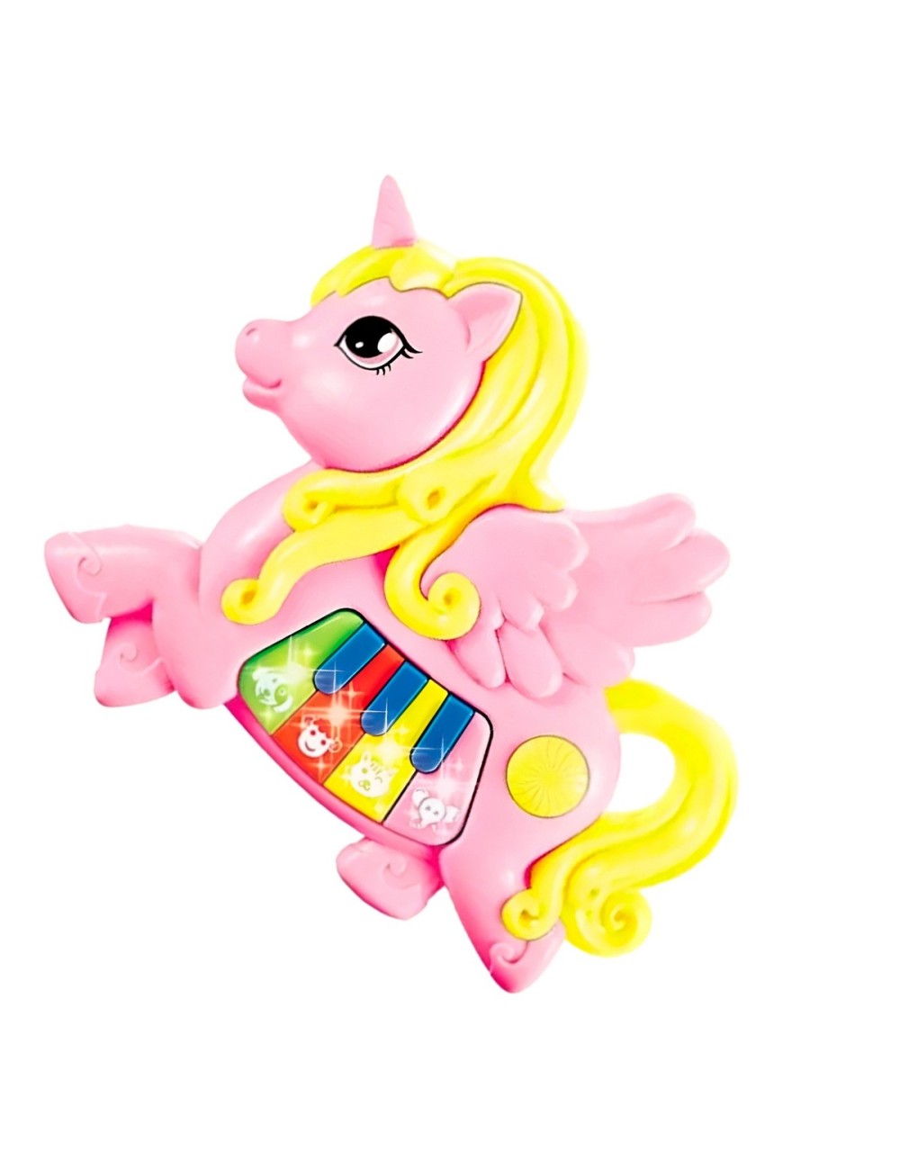 Piano Musical Unicornio Bebe Aprendizaje Didactico + Bateria