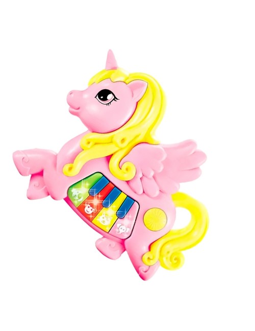 Piano Musical Unicornio Bebe Aprendizaje Didactico + Bateria